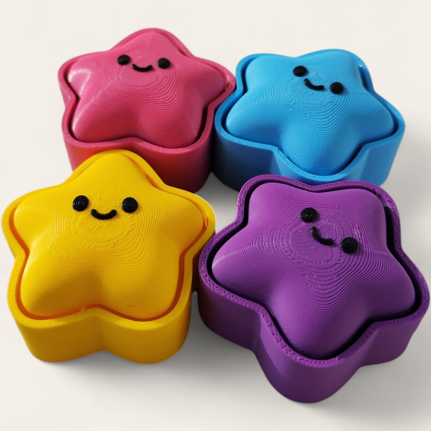 Star Clicker – Chubby & Colorful | Fidget Toy | 3D Printed Sensory Clicker