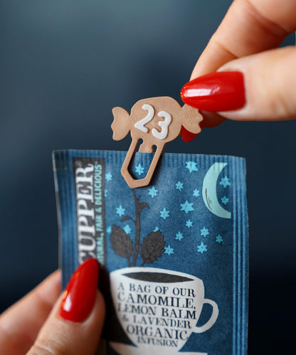 Advent Calendar Clips for Square Bear | Advent Calendar Accessories | LeHa Designs | Christmas Countdown Decor