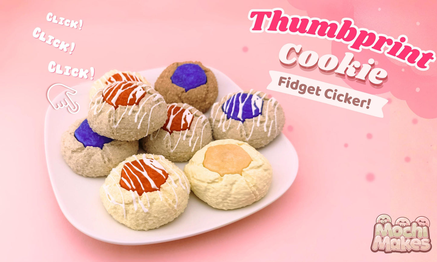 Thumbprint Cookie Clicker – Fidget Toy - Keychain