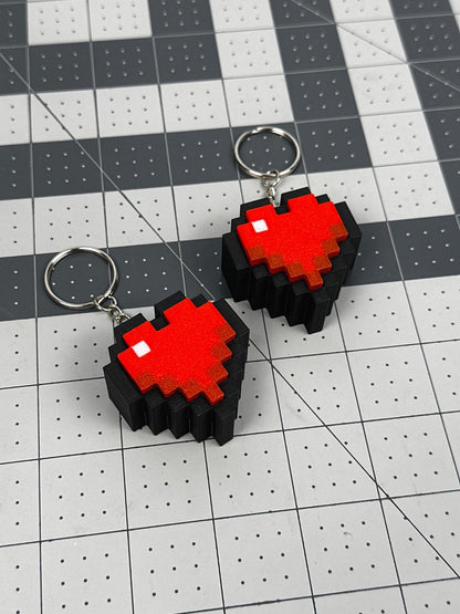 Pixel Heart Clicker | Game-Inspired Fidget | Satisfying Click | 3D Printed