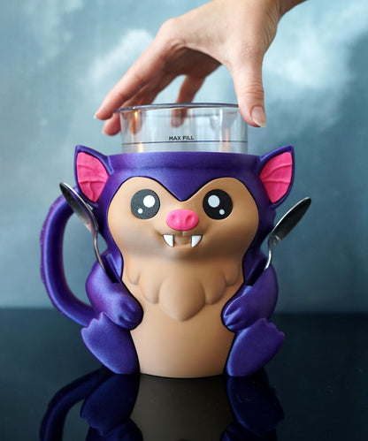 Bat Ice Cream Pint Holder | Bramble the Bat | Spooky Ice Cream Cozy | Halloween Kitchen Decor | Gothic Gift Idea