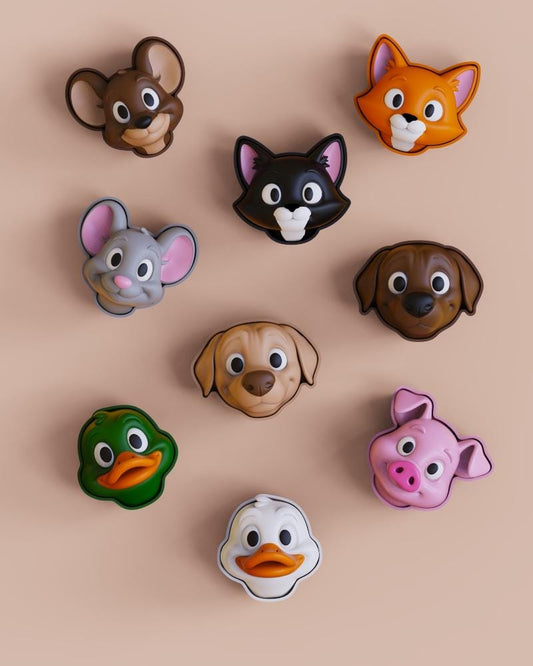 Cute Animal Switch Clicker – Mechanical Keyboard Fidget Keychain