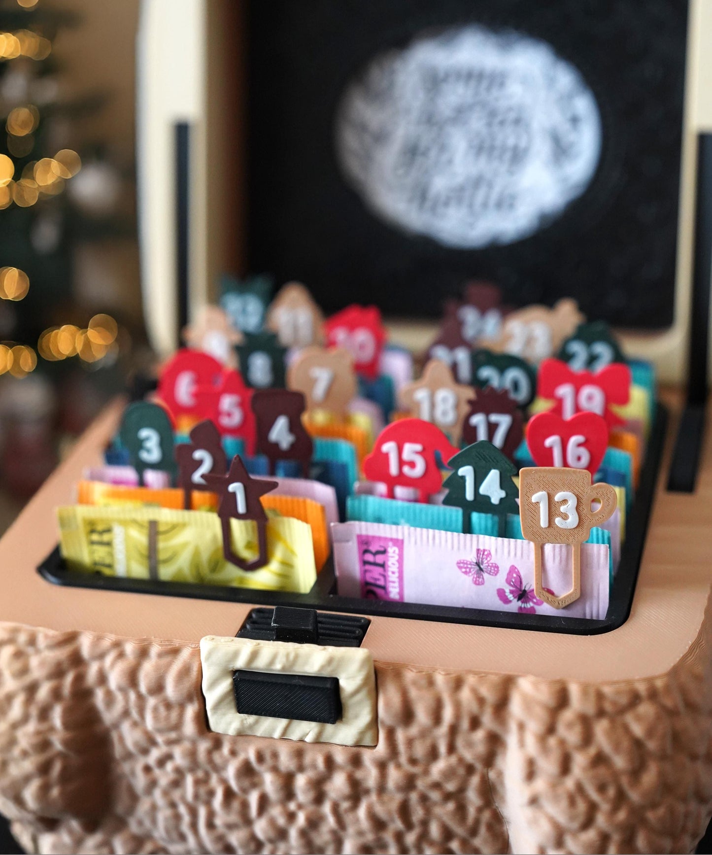 Advent Calendar Clips for Square Bear | Advent Calendar Accessories | LeHa Designs | Christmas Countdown Decor