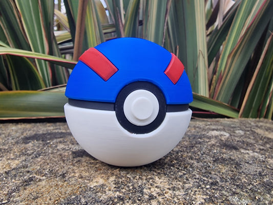 Life-Size 3D Printed Great Ball Clicker Toy – PLA – Fidget Toy – Gamer Gift – Pokémon Inspired Collectible