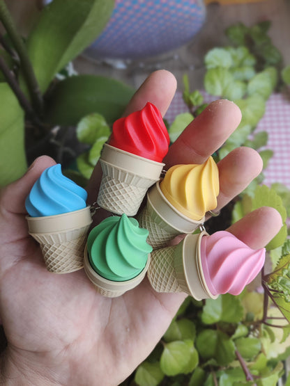 Ice Cream Clicker | Satisfying Fidget Toy | Cute Stress Relief | 3D Printed