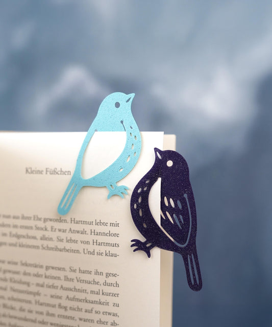 Cute Animal Bookmarks | Bird Owl Butterfly Moth | QuickPrint Bookmark | Lightweight Slim Bookmark | Gift for Book Lovers