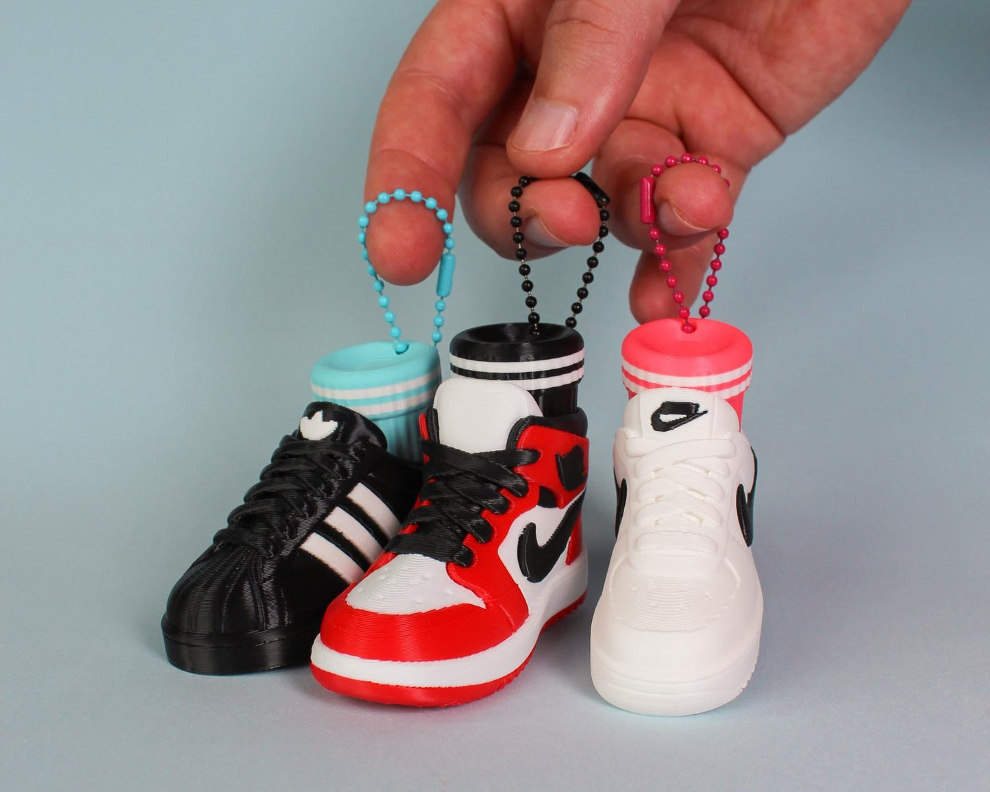 High-Top Sneaker Switch Clicker – Mechanical Keyboard Fidget Keychain