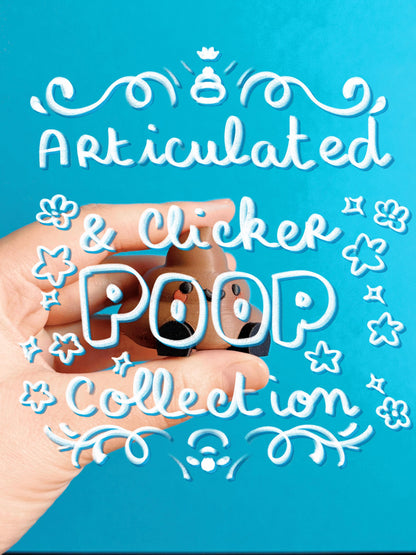 Articulated and Clicker Poop – Funny Fidget Toy and Keychain