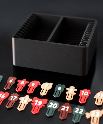 Advent Calendar Clips for Square Bear | Advent Calendar Accessories | LeHa Designs | Christmas Countdown Decor