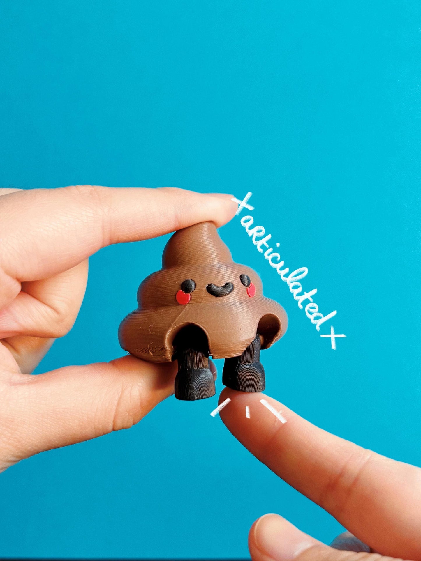 Articulated and Clicker Poop – Funny Fidget Toy and Keychain