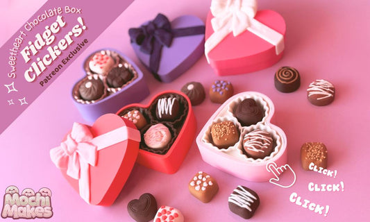 Sweetheart Chocolate Box Clicker – Cute Fidget Toy