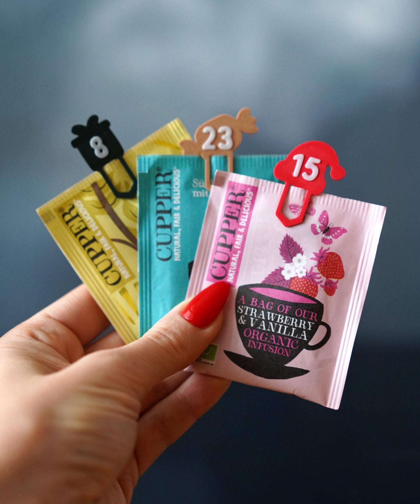 Advent Calendar Clips for Square Bear | Advent Calendar Accessories | LeHa Designs | Christmas Countdown Decor