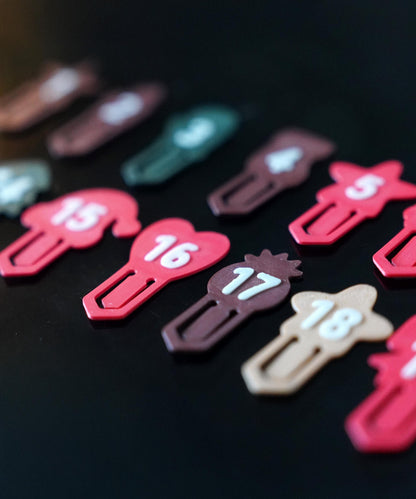 Advent Calendar Clips for Square Bear | Advent Calendar Accessories | LeHa Designs | Christmas Countdown Decor