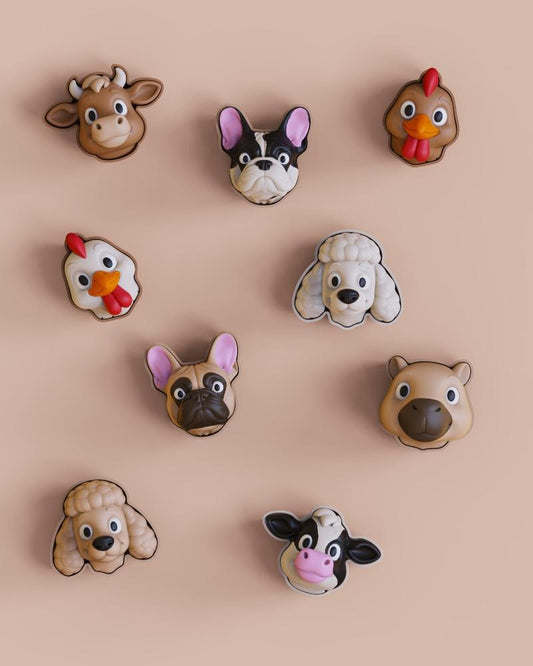 Farm & Dog Animal Switch Clicker – Mechanical Keyboard Fidget Keychain