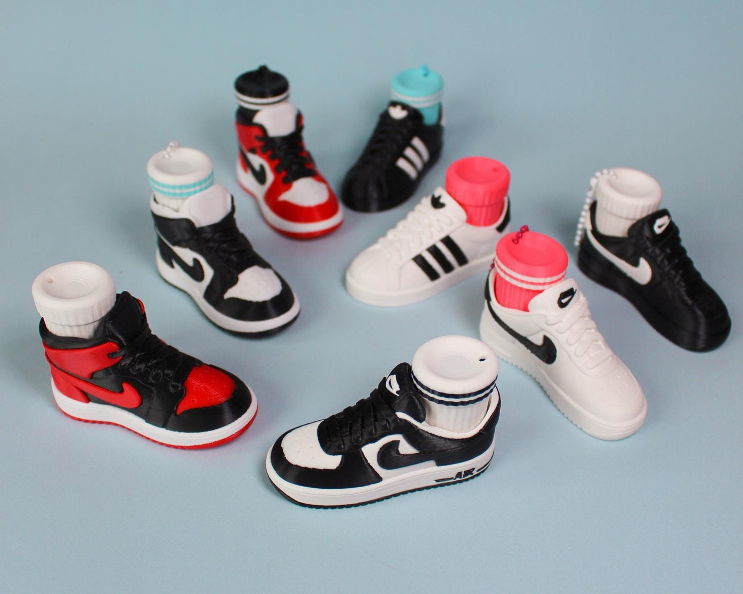 High-Top Sneaker Switch Clicker – Mechanical Keyboard Fidget Keychain