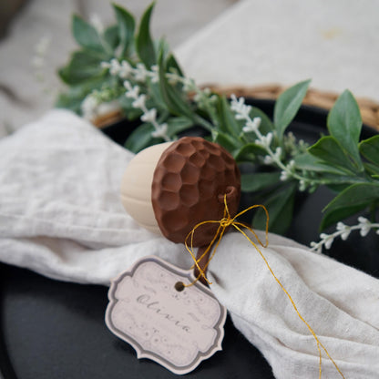 Acorn Box and Napkin Ring | 2-in-1 Acorn Decor | LeHa Designs | Woodland Table Decor | Christmas & Autumn Accent