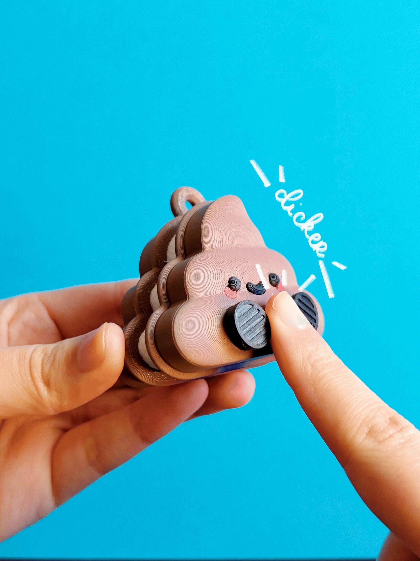 Articulated and Clicker Poop – Funny Fidget Toy and Keychain