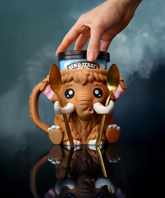 Mammoth Ice Cream Pint Holder | Mammuel the Mammoth | Cute Ice Cream Cozy | Fun Kitchen Gift | Ice Cream Lover Gift