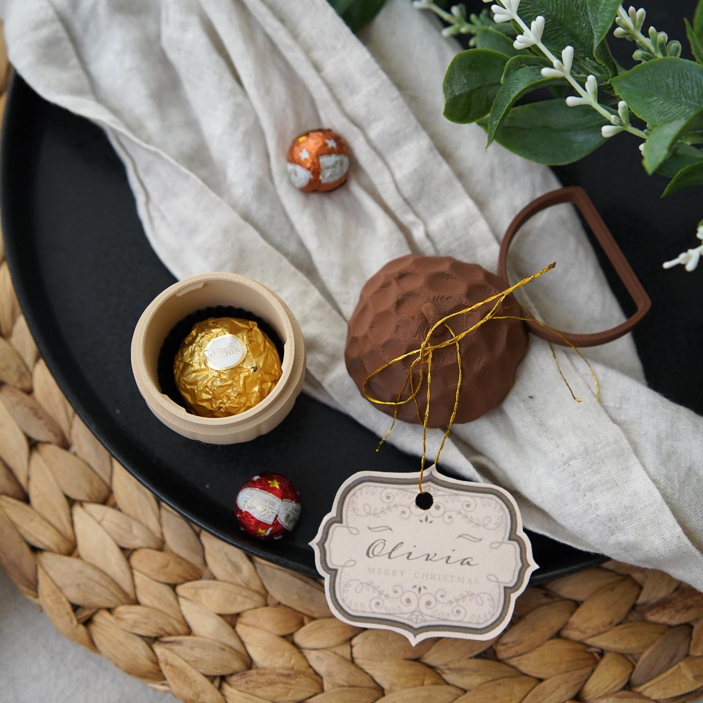 Acorn Box and Napkin Ring | 2-in-1 Acorn Decor | LeHa Designs | Woodland Table Decor | Christmas & Autumn Accent