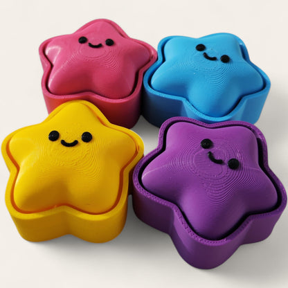 Star Clicker – Chubby & Colorful | Fidget Toy | 3D Printed Sensory Clicker